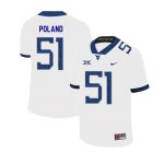 Men's West Virginia Mountaineers NCAA #51 Kyle Poland White Authentic Nike 2019 Stitched College Football Jersey YC15H88IY